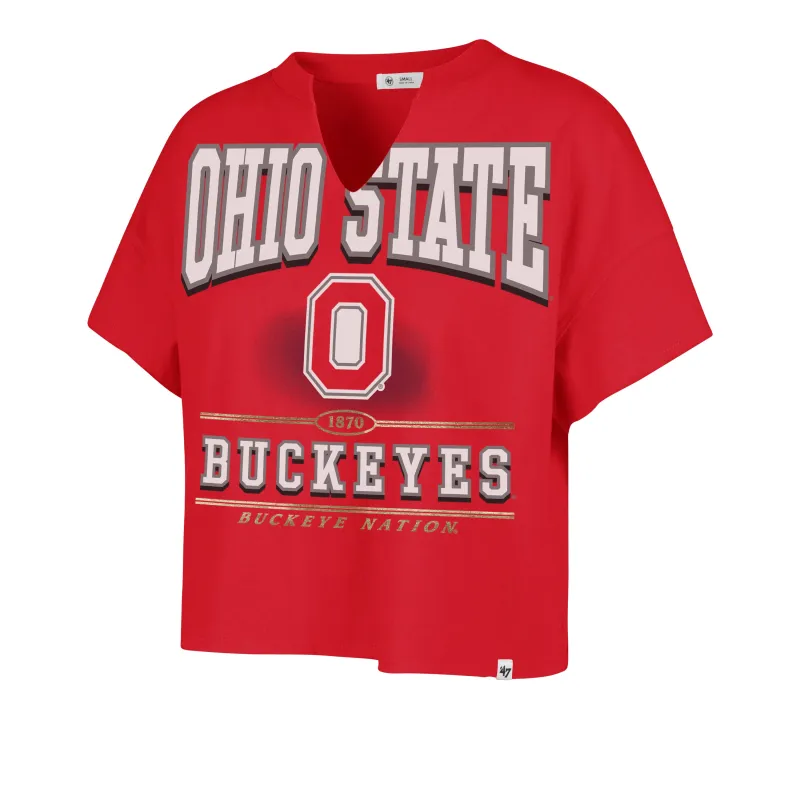 OHIO STATE BUCKEYES ELATION '47 OVERSIZED NOTCH NECK TEE WOMENS sold by 47