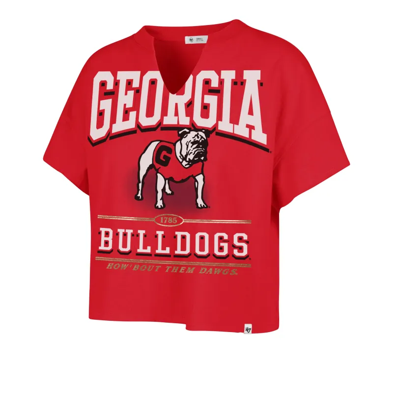 GEORGIA BULLDOGS ELATION '47 OVERSIZED NOTCH NECK TEE WOMENS sold by 47