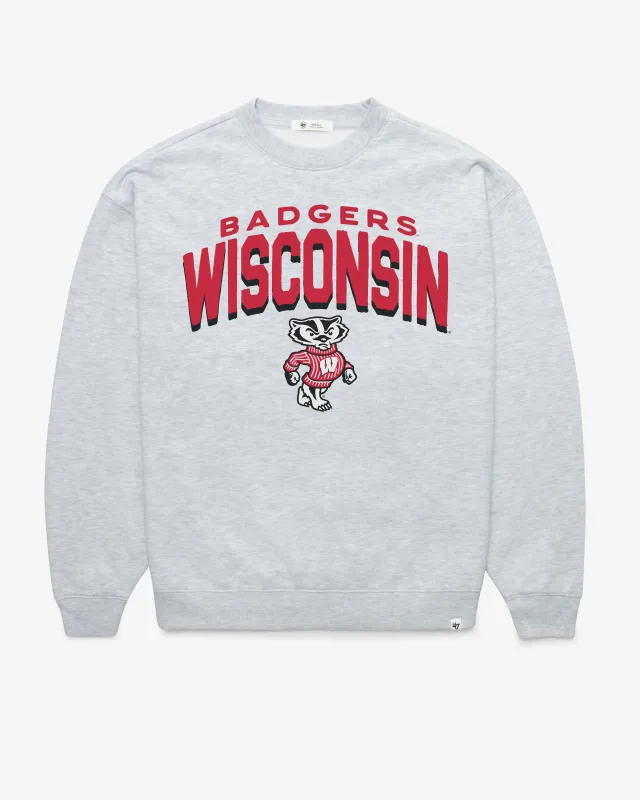 WISCONSIN BADGERS CAMPUS ARCH CLOUD '47 OVERSIZED CREW WOMENS sold by 47