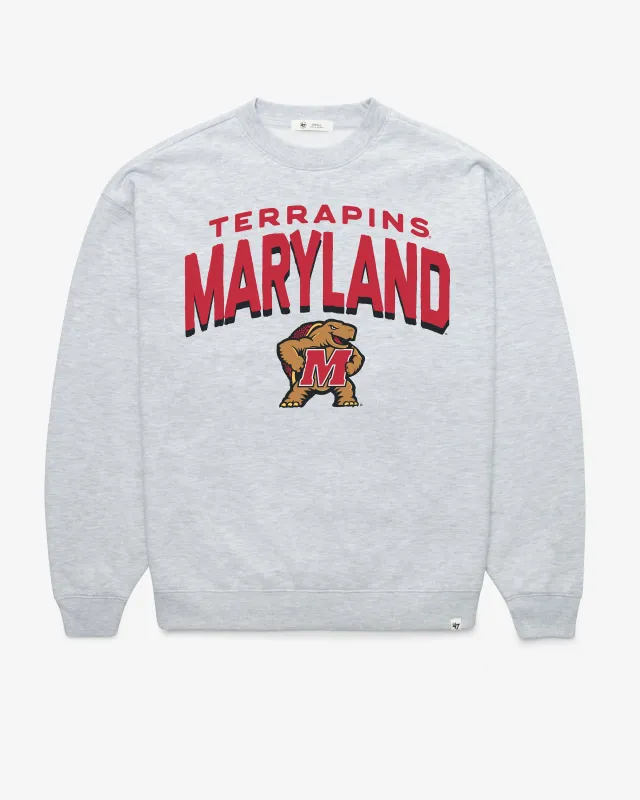 MARYLAND TERRAPINS CAMPUS ARCH CLOUD '47 OVERSIZED CREW WOMENS sold by 47