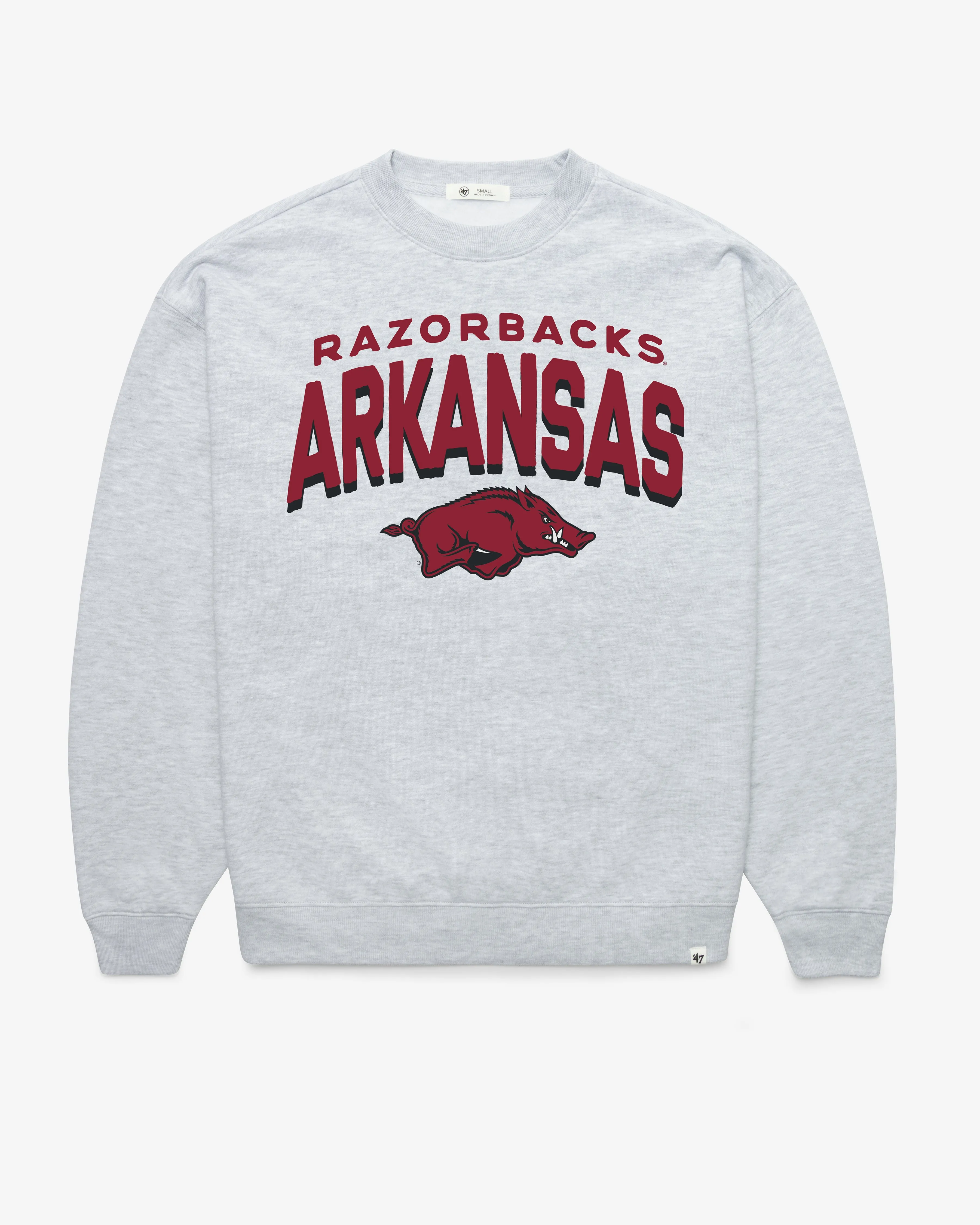 ARKANSAS RAZORBACKS CAMPUS ARCH CLOUD '47 OVERSIZED CREW WOMENS sold by 47