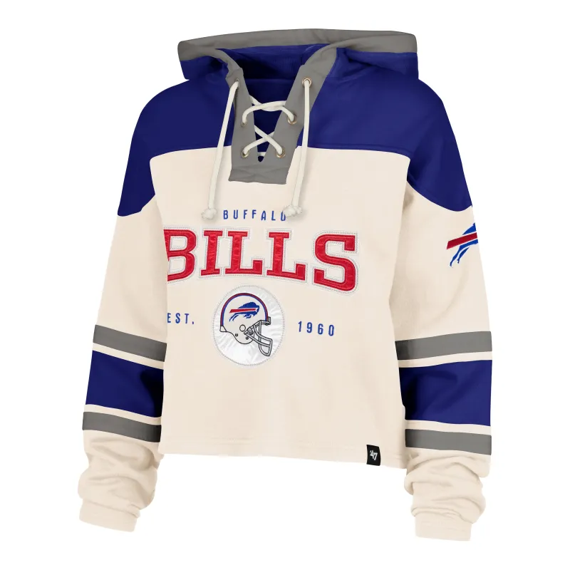BUFFALO BILLS CHOP BLOCK CROPPED '47 SUPERIOR LACER HOOD WOMENS sold by 47