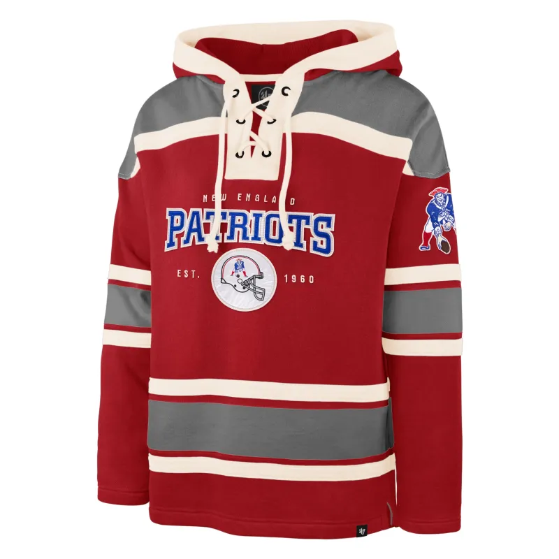 NEW ENGLAND PATRIOTS HISTORIC FIRST DOWN '47 SUPERIOR LACER HOOD made by 47