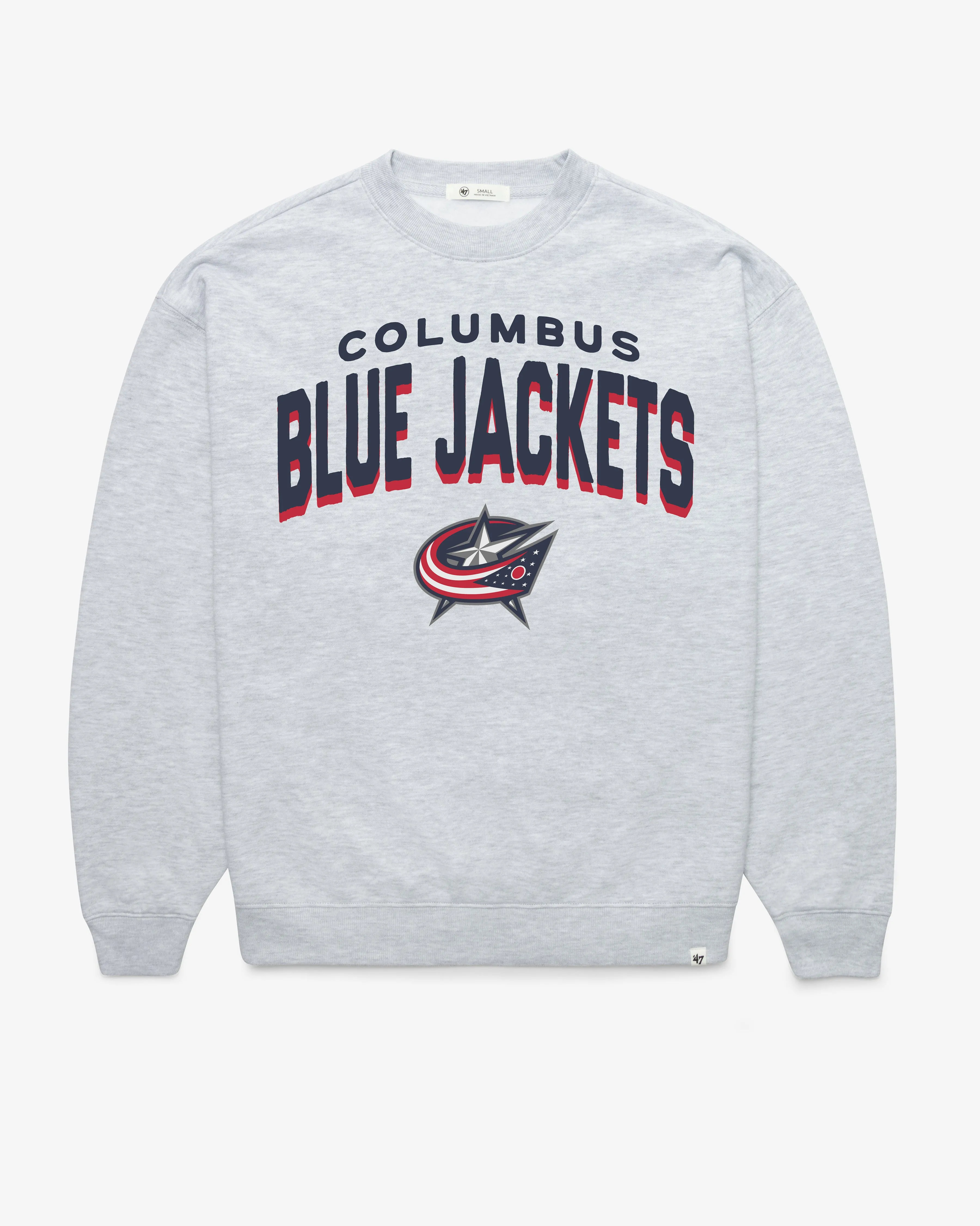 COLUMBUS BLUE JACKETS CAMPUS ARCH CLOUD '47 OVERSIZED CREW WOMENS sold by 47