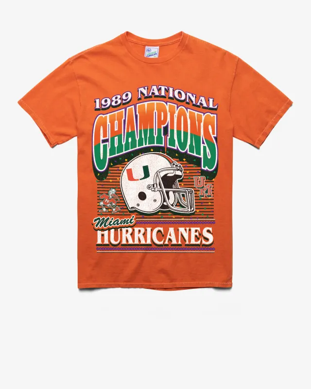 MIAMI HURRICANES H-CHAMPS LOCKER VINTAGE '47 TUBULAR TEE made by 47
