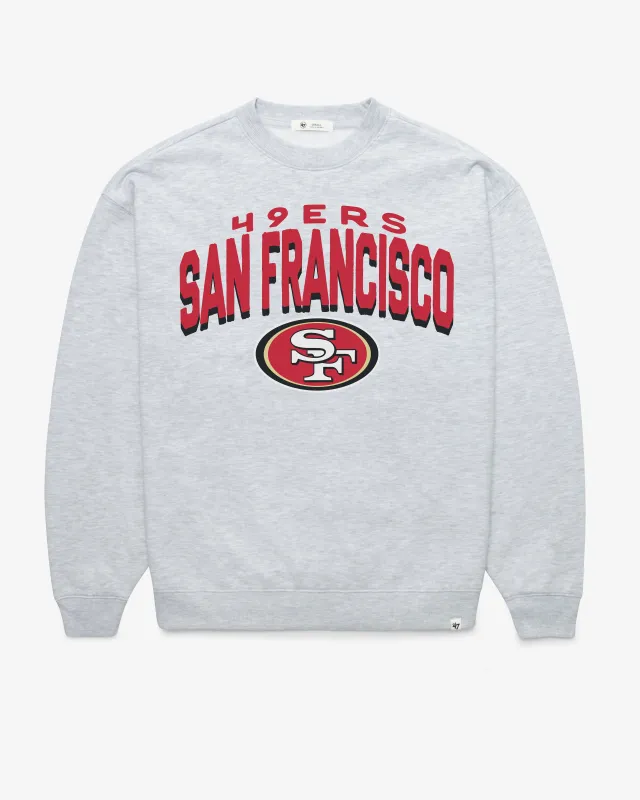 SAN FRANCISCO 49ERS CAMPUS ARCH CLOUD '47 OVERSIZED CREW WOMENS sold by 47