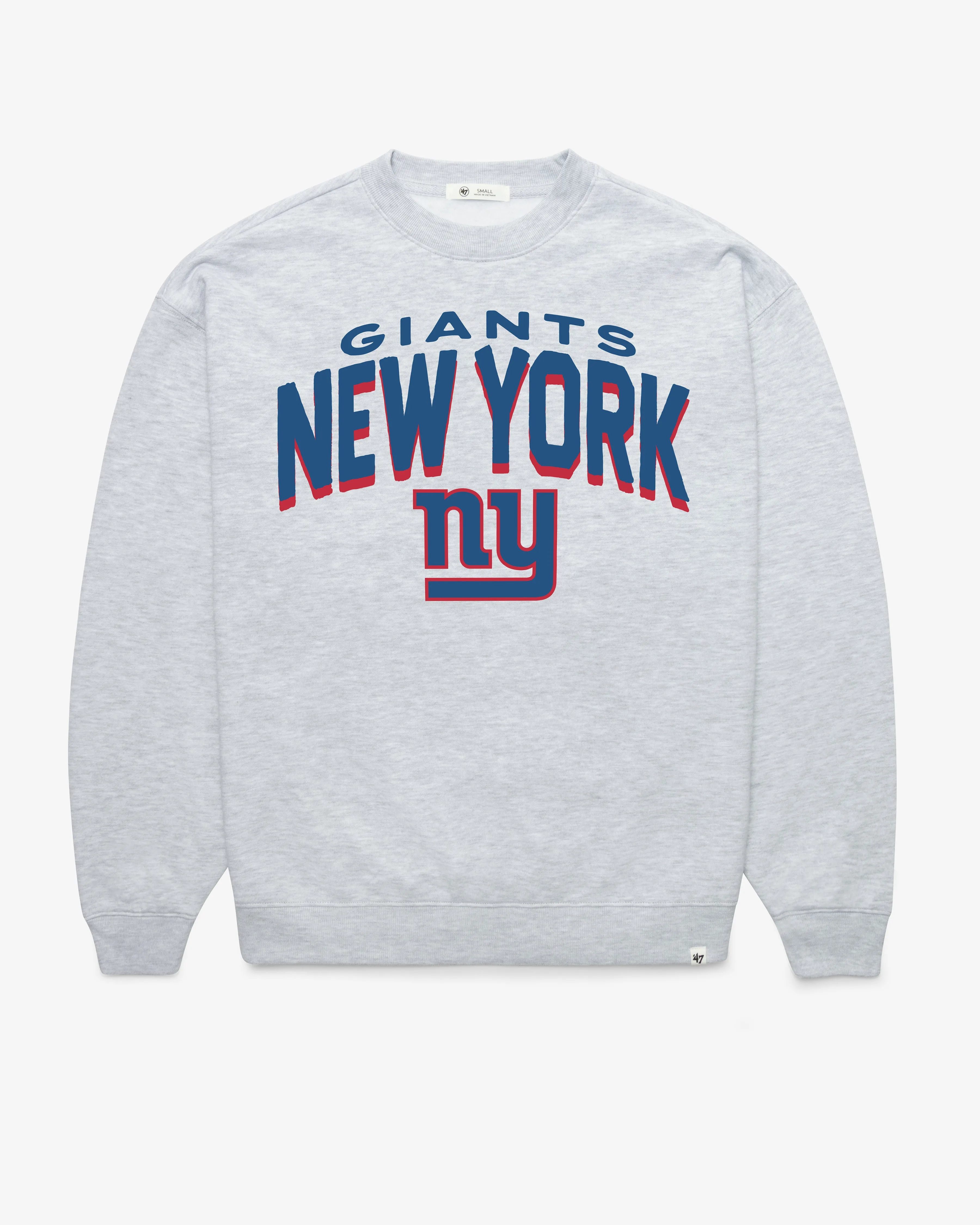 NEW YORK GIANTS CAMPUS ARCH CLOUD '47 OVERSIZED CREW WOMENS sold by 47