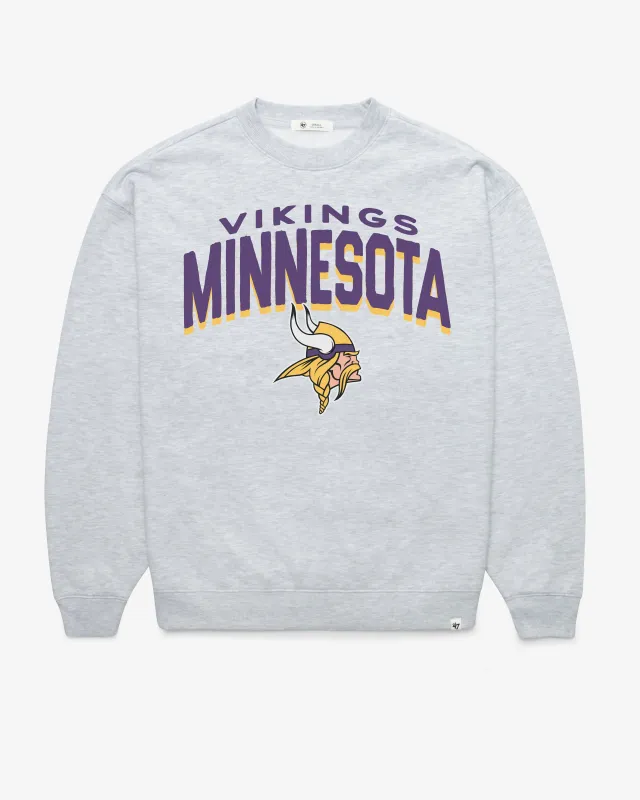 MINNESOTA VIKINGS CAMPUS ARCH CLOUD '47 OVERSIZED CREW WOMENS sold by 47