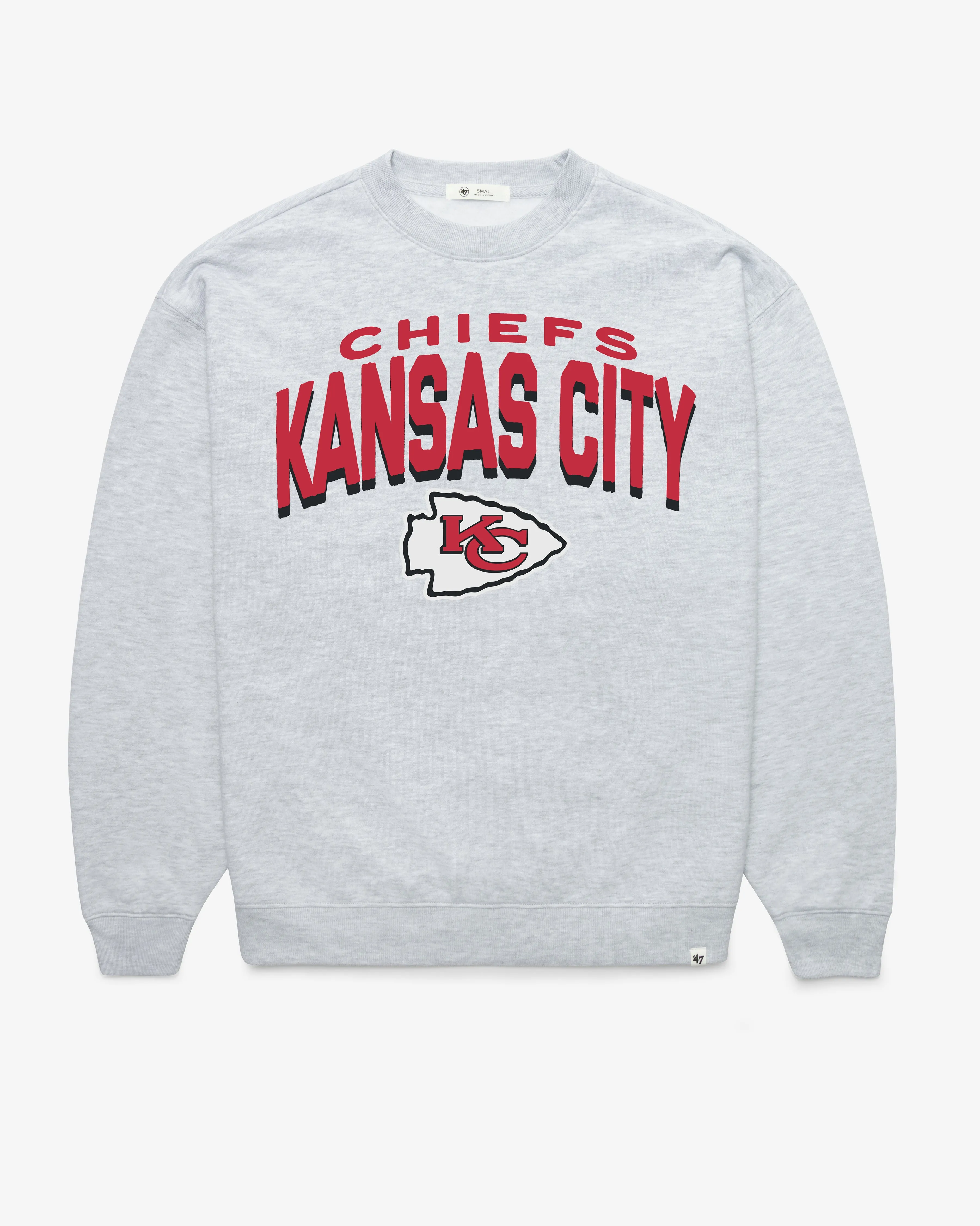 KANSAS CITY CHIEFS CAMPUS ARCH CLOUD '47 OVERSIZED CREW WOMENS sold by 47