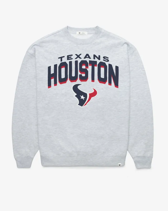 HOUSTON TEXANS CAMPUS ARCH CLOUD '47 OVERSIZED CREW WOMENS sold by 47