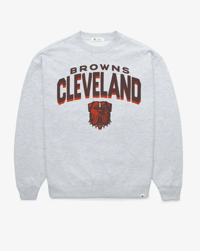 CLEVELAND BROWNS CAMPUS ARCH CLOUD '47 OVERSIZED CREW WOMENS sold by 47