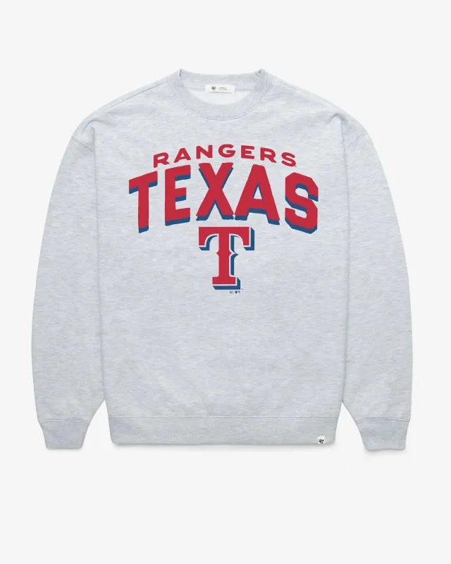 TEXAS RANGERS CAMPUS ARCH CLOUD '47 OVERSIZED CREW WOMENS sold by 47