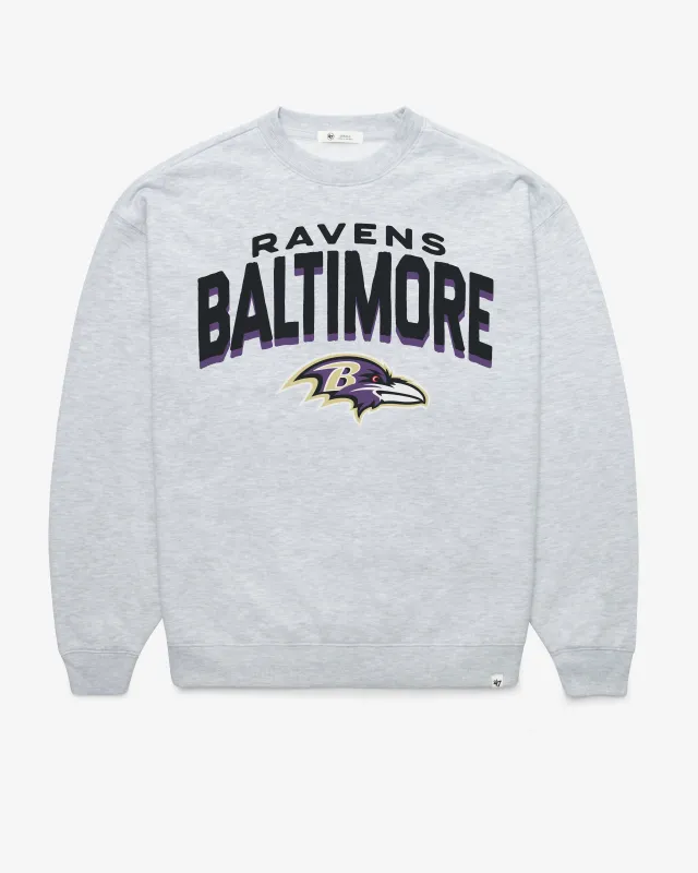 BALTIMORE RAVENS CAMPUS ARCH CLOUD '47 OVERSIZED CREW WOMENS sold by 47