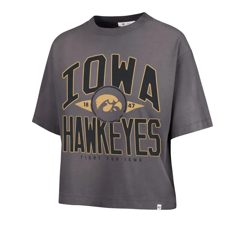 IOWA HAWKEYES WINDTHROW '47 RAVINE CROP TEE WOMENS sold by 47