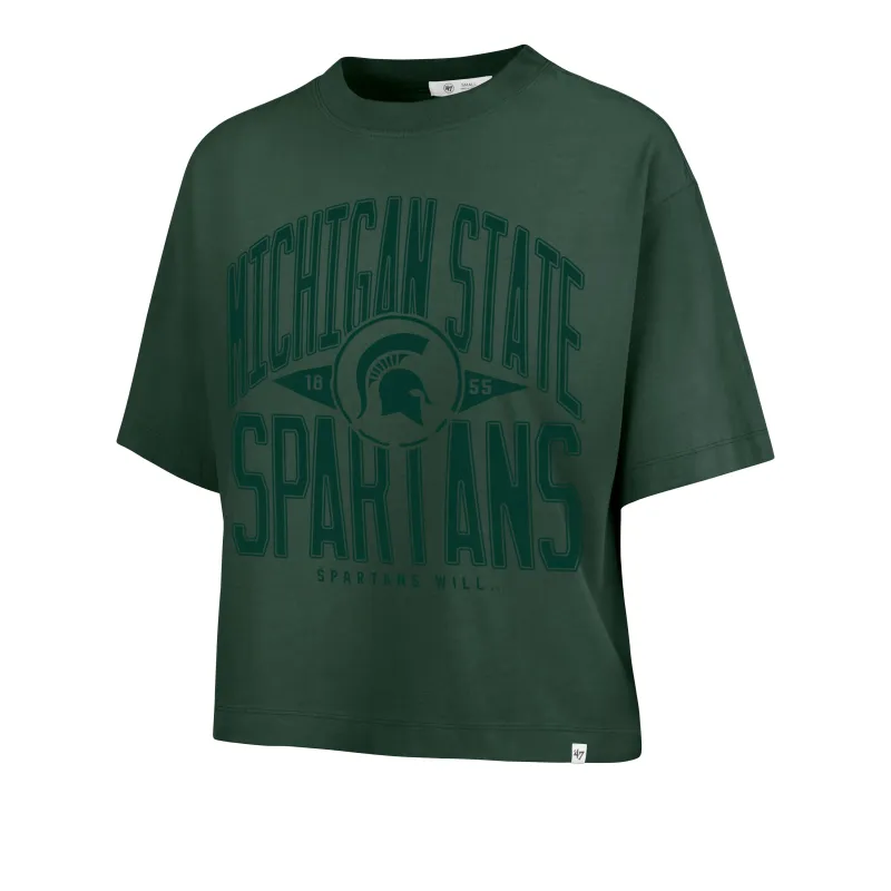MICHIGAN STATE SPARTANS WINDTHROW '47 RAVINE CROP TEE WOMENS sold by 47