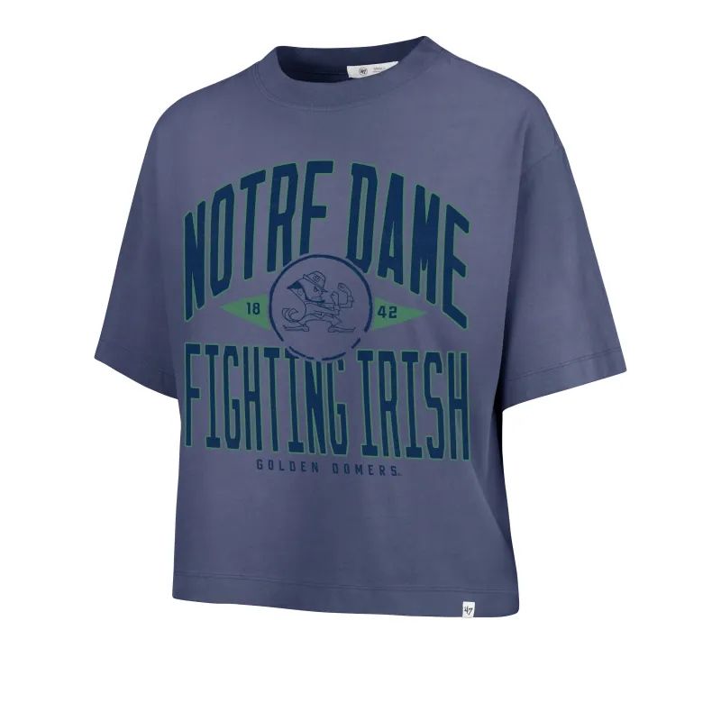 NOTRE DAME FIGHTING IRISH WINDTHROW '47 RAVINE CROP TEE WOMENS sold by 47