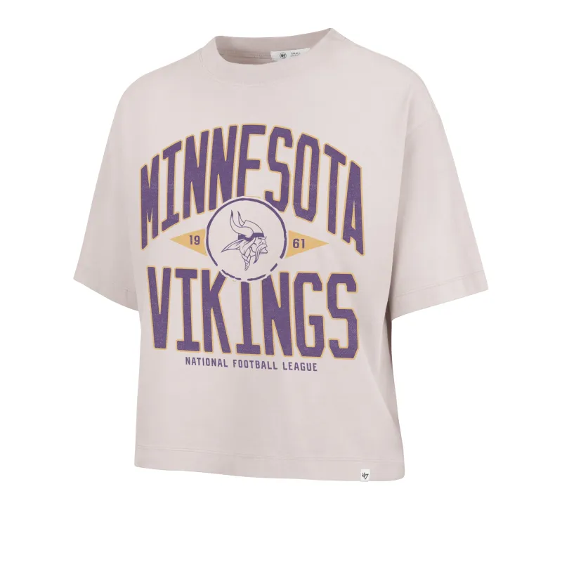MINNESOTA VIKINGS WINDTHROW '47 RAVINE CROP TEE WOMENS sold by 47