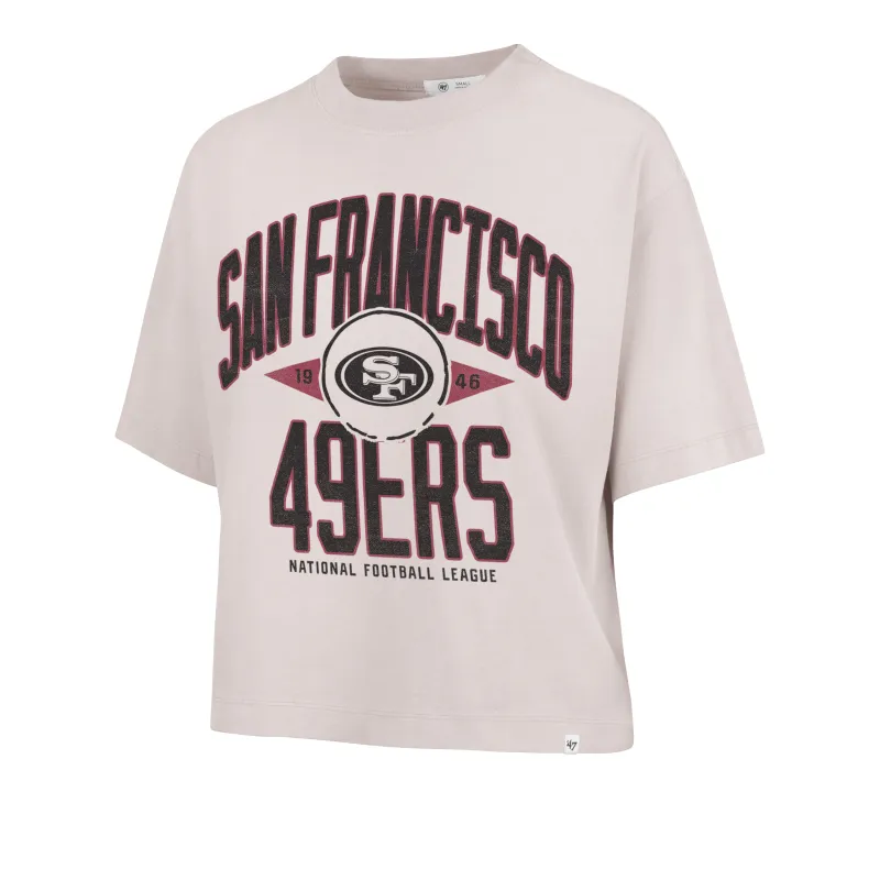 SAN FRANCISCO 49ERS WINDTHROW '47 RAVINE CROP TEE WOMENS sold by 47