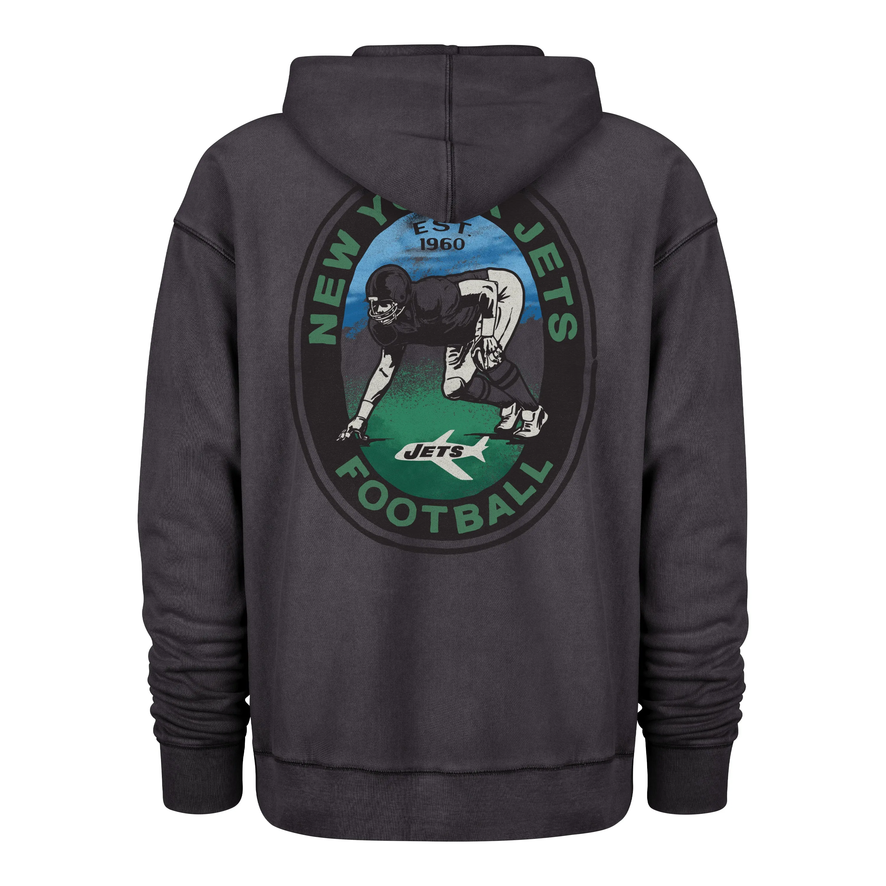 NEW YORK JETS HISTORIC BOOT PATH '47 RAVINE FLEECE HOOD sold by 47 product image thumbnail 2