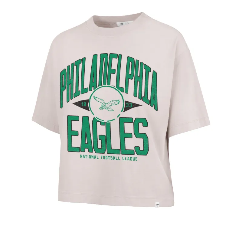 PHILADELPHIA EAGLES HISTORIC WINDTHROW '47 RAVINE CROP TEE WOMENS sold by 47