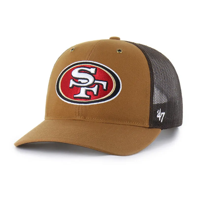 SAN FRANCISCO 49ERS CARHARTT '47 TRUCKER RF  RELAXED FIT made by 47