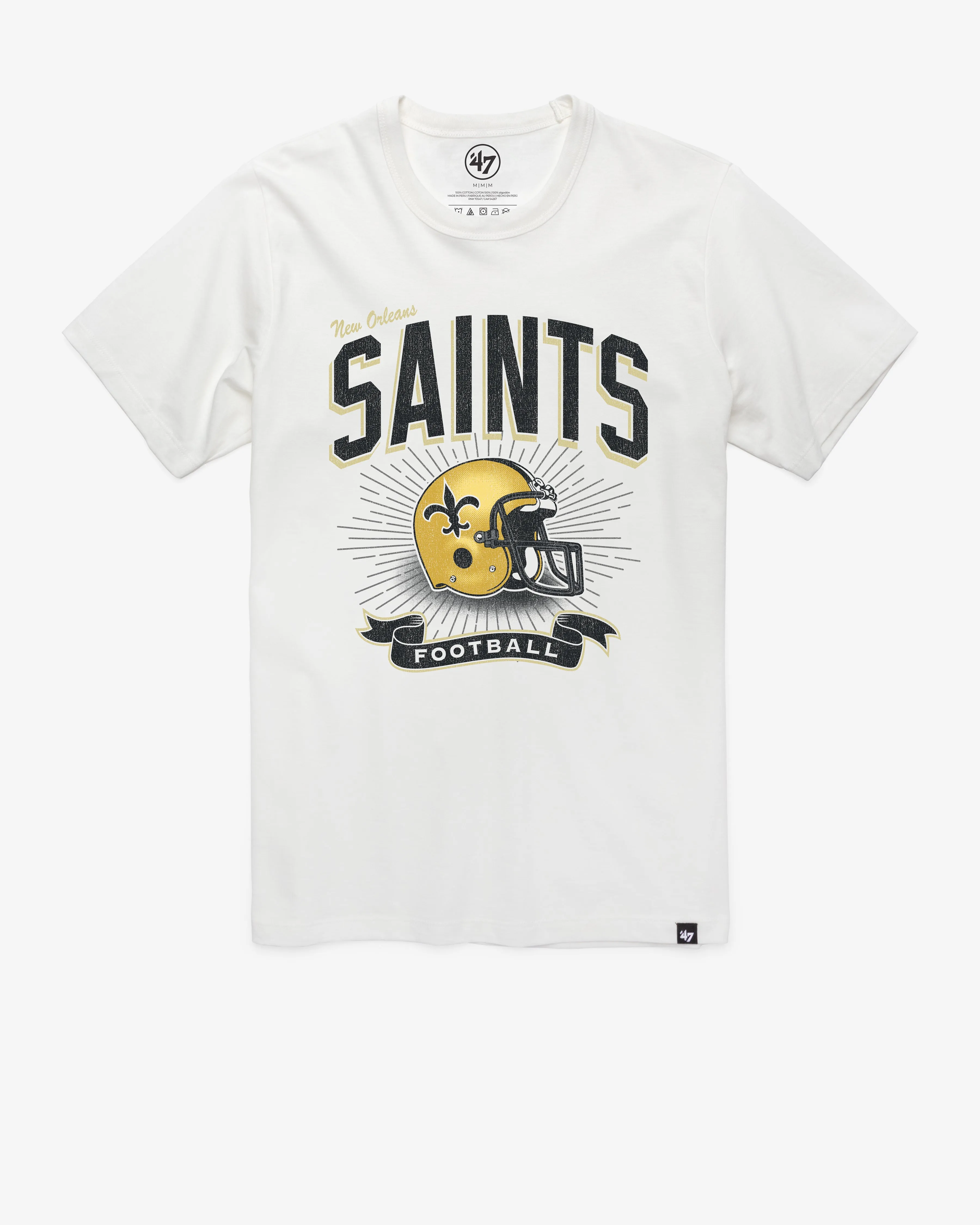 NEW ORLEANS SAINTS HISTORIC PRIME PLAY '47 FRANKLIN TEE sold by 47