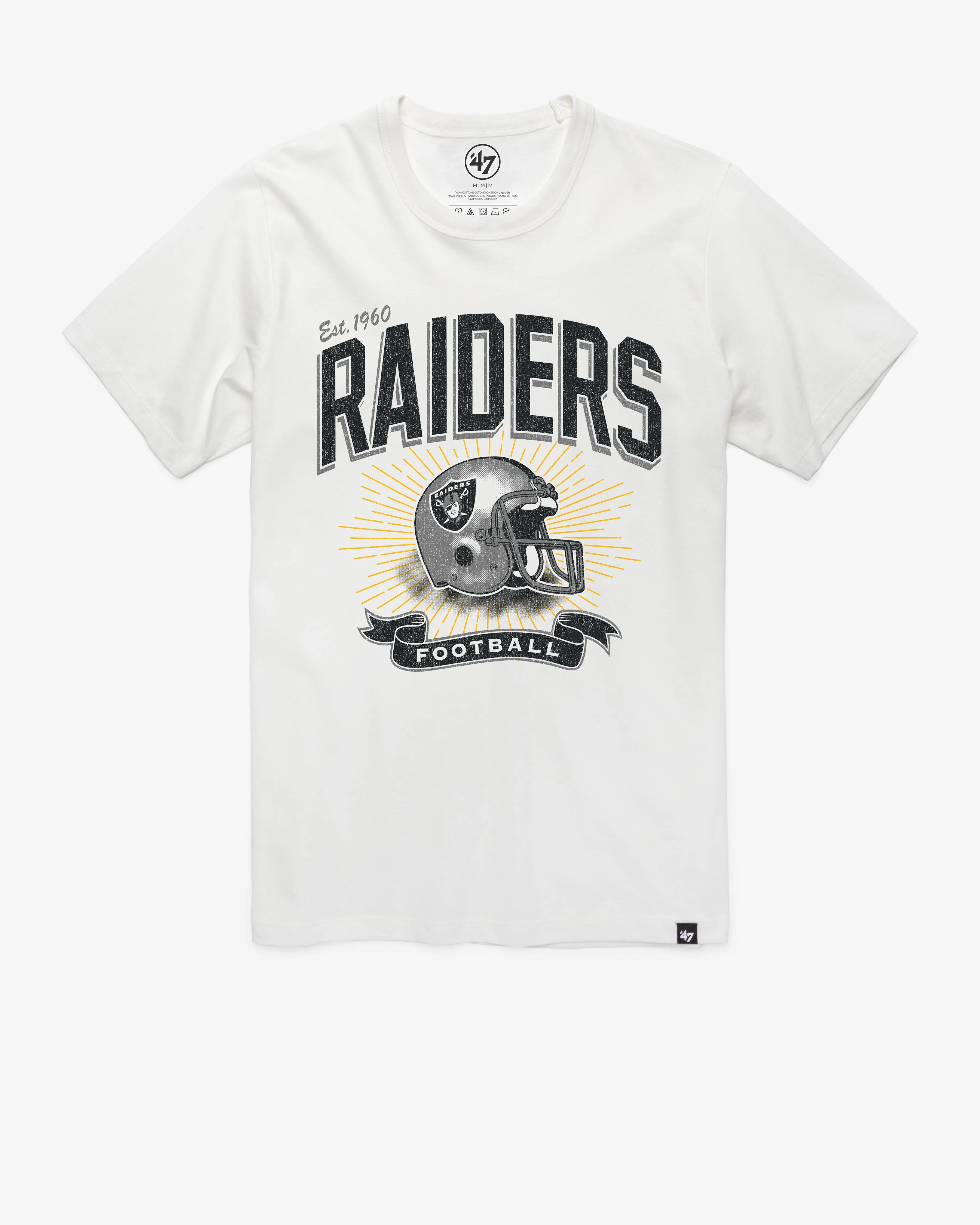LAS VEGAS RAIDERS HISTORIC PRIME PLAY '47 FRANKLIN TEE sold by 47
