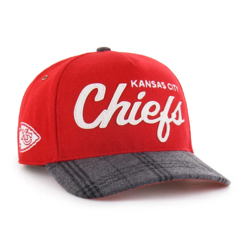 KANSAS CITY CHIEFS WINDOWPANE PLAID '47 HITCH RF RELAXED FIT sold by 47