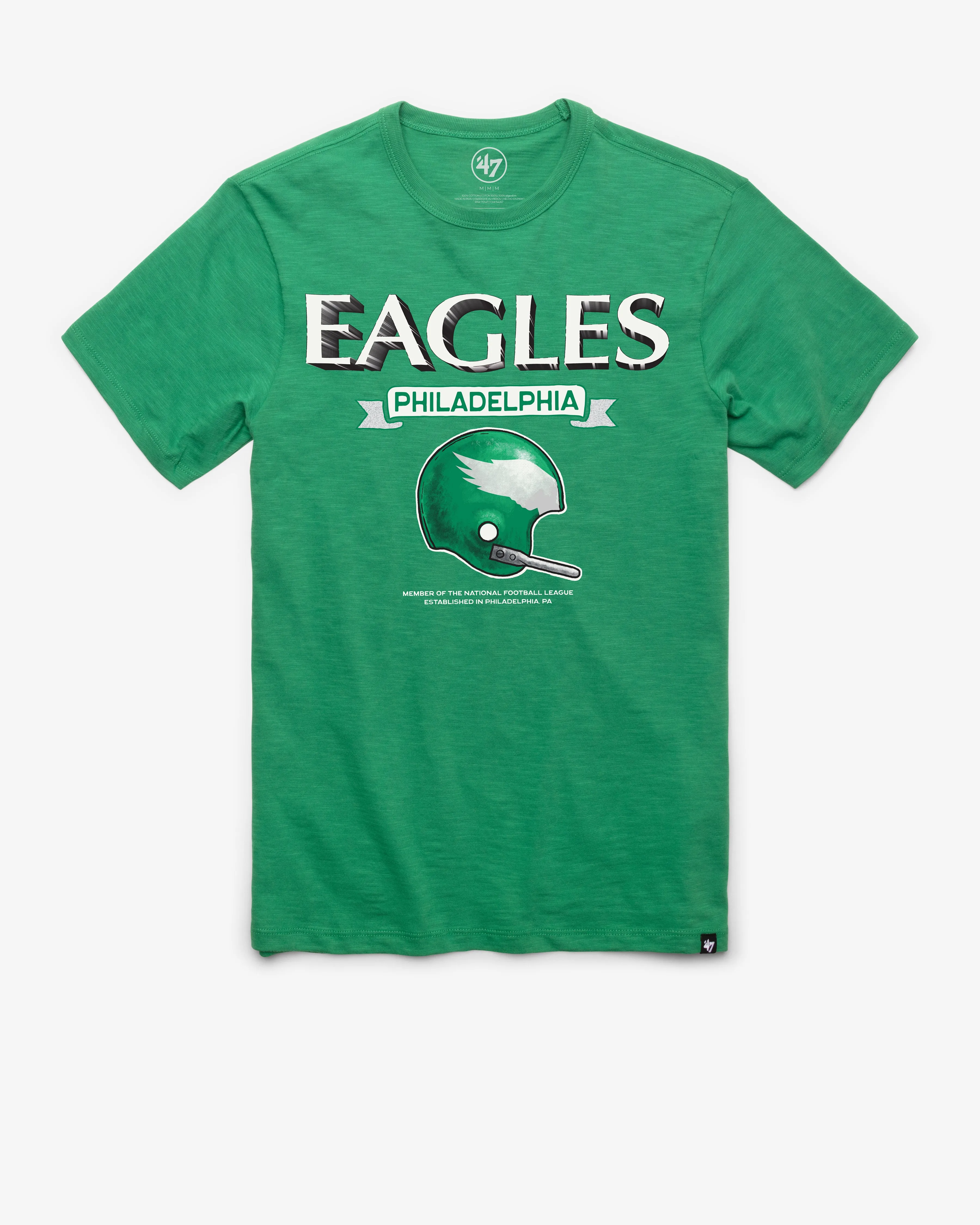 PHILADELPHIA EAGLES HISTORIC LONG HAUL '47 SCRUM TEE sold by 47