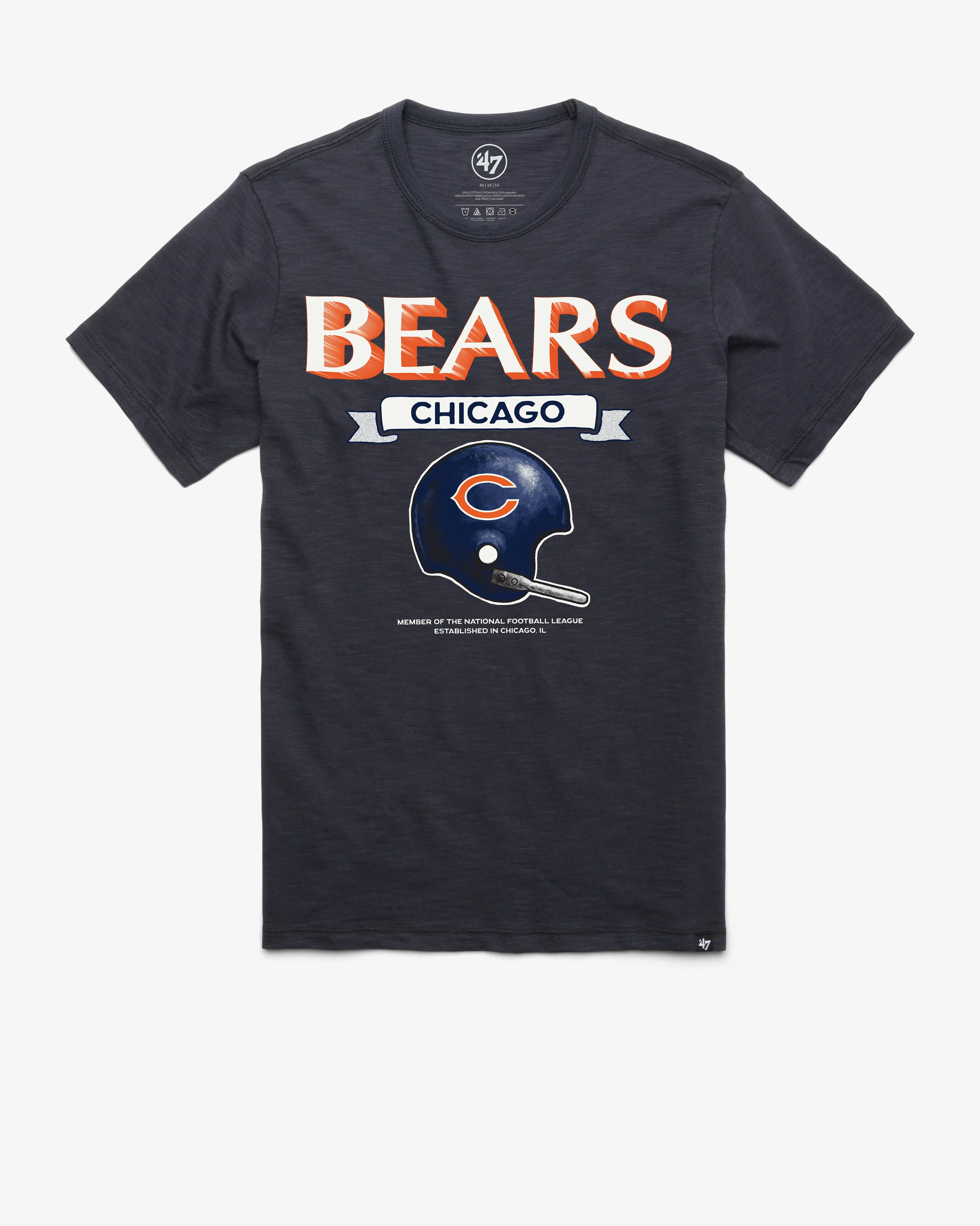 CHICAGO BEARS HISTORIC LONG HAUL '47 SCRUM TEE sold by 47
