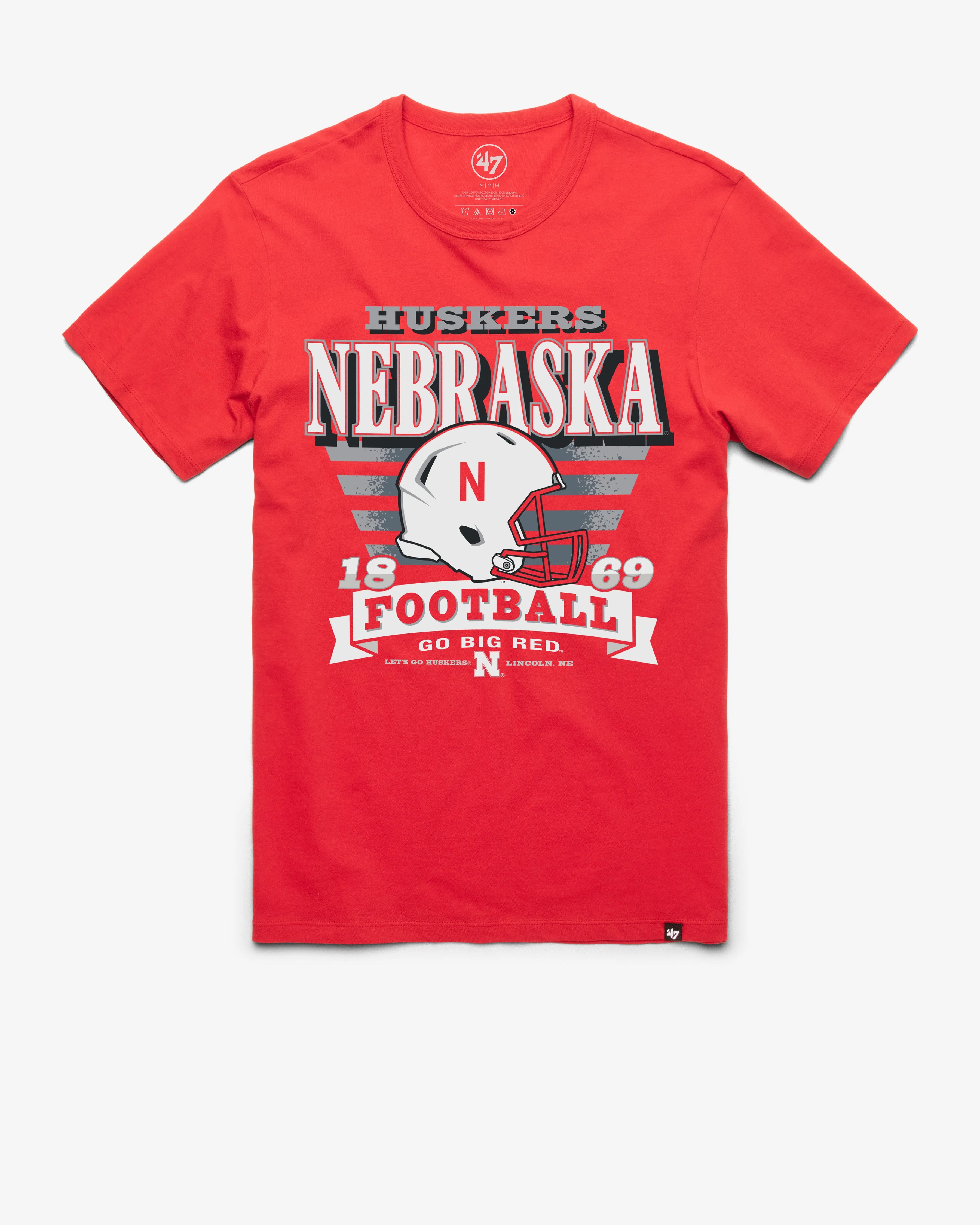 NEBRASKA CORNHUSKERS STRIPE SPLASH '47 FRANKLIN TEE sold by 47