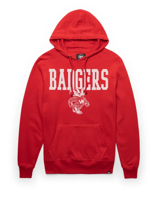 WISCONSIN BADGERS VINTAGE STRAIGHT BLOCK '47 HEADLINE HOOD sold by 47