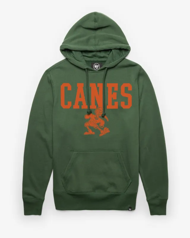 MIAMI HURRICANES VINTAGE STRAIGHT BLOCK '47 HEADLINE HOOD sold by 47