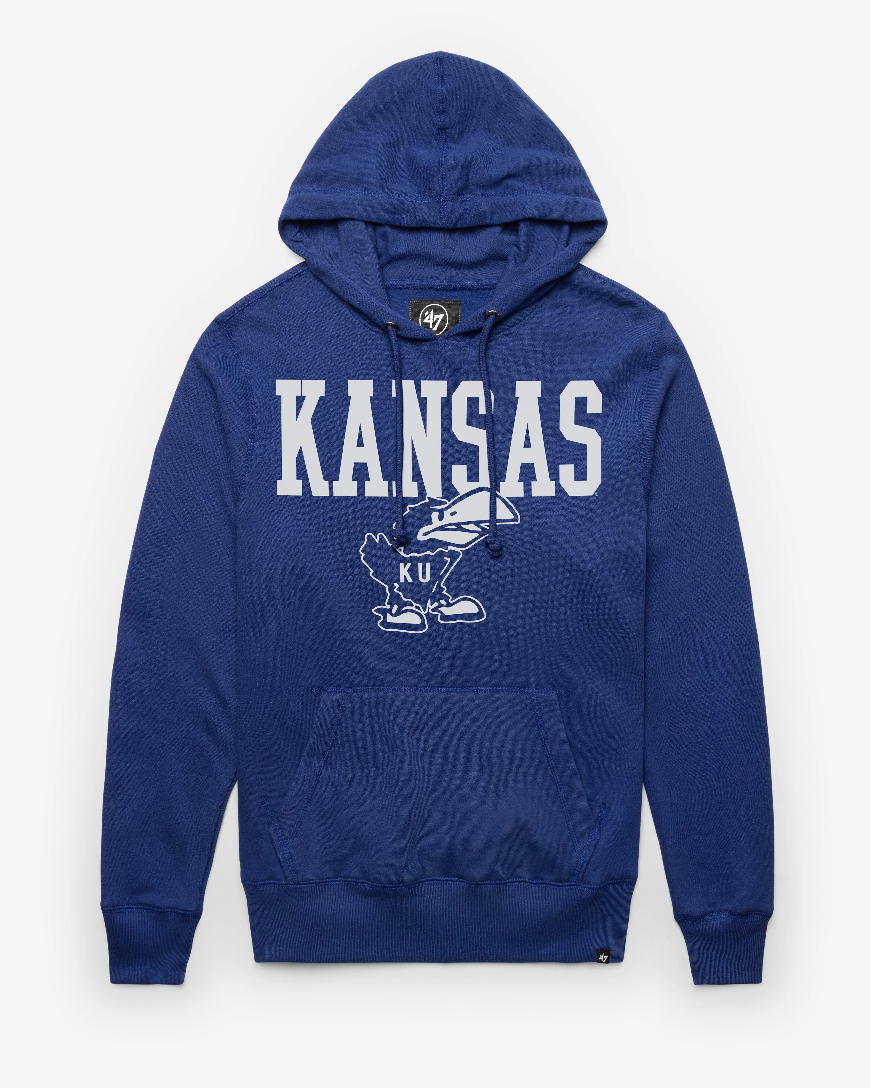 KANSAS JAYHAWKS VINTAGE STRAIGHT BLOCK '47 HEADLINE HOOD sold by 47