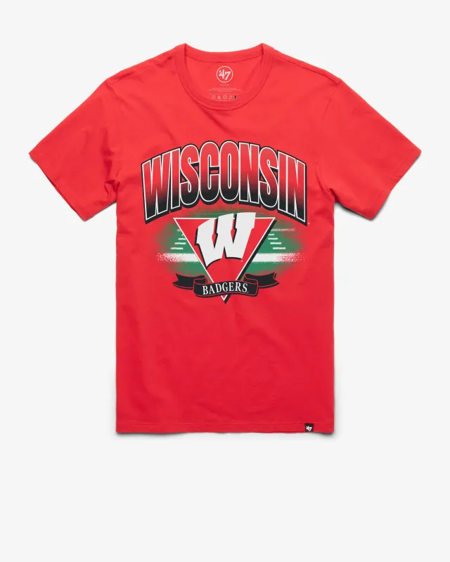 WISCONSIN BADGERS ARENA FADE '47 FRANKLIN TEE sold by 47