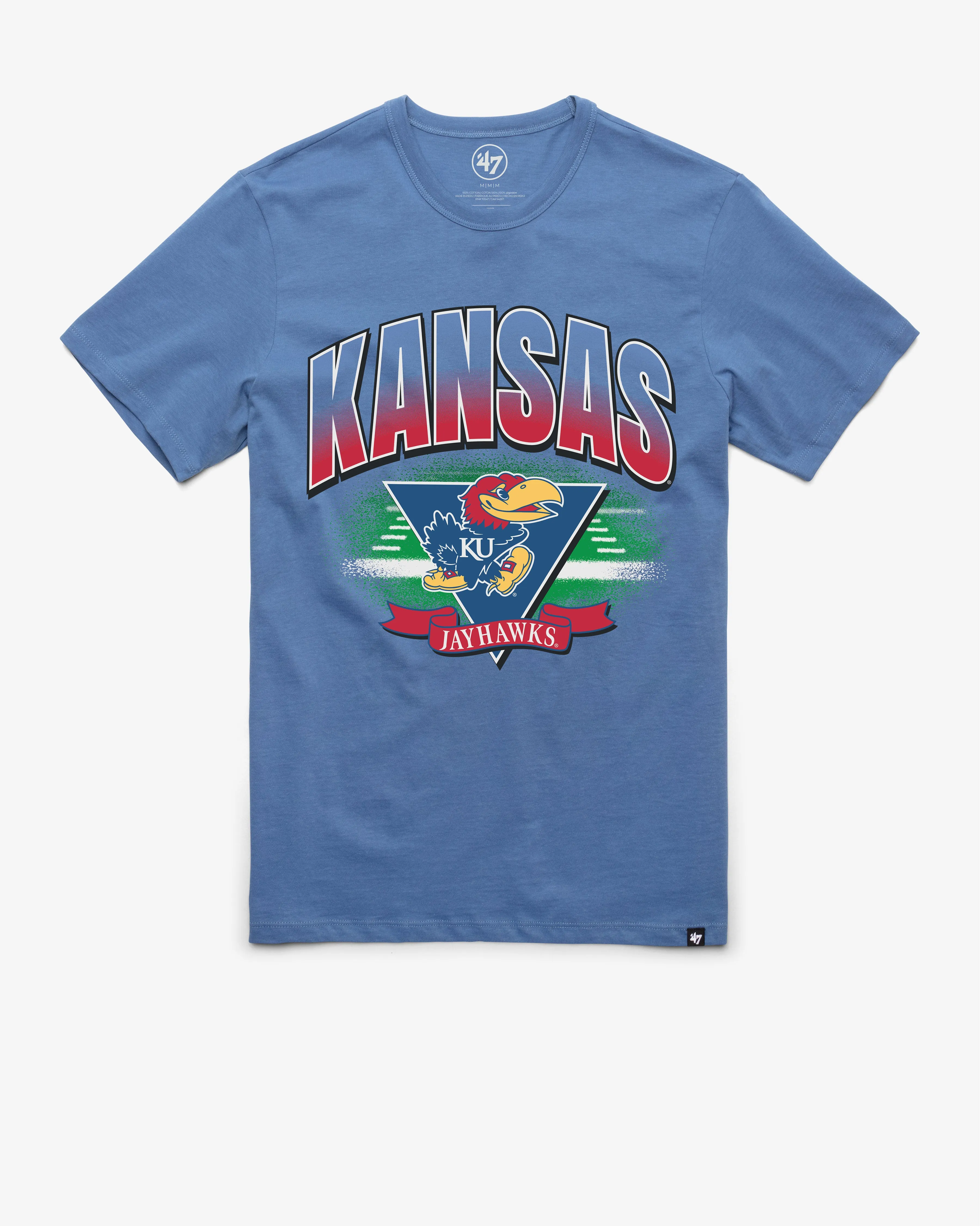 KANSAS JAYHAWKS ARENA FADE '47 FRANKLIN TEE sold by 47