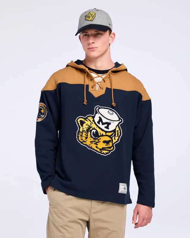 MICHIGAN WOLVERINES VINTAGE FLANNAGAN '47 WINGBACK LACER sold by 47