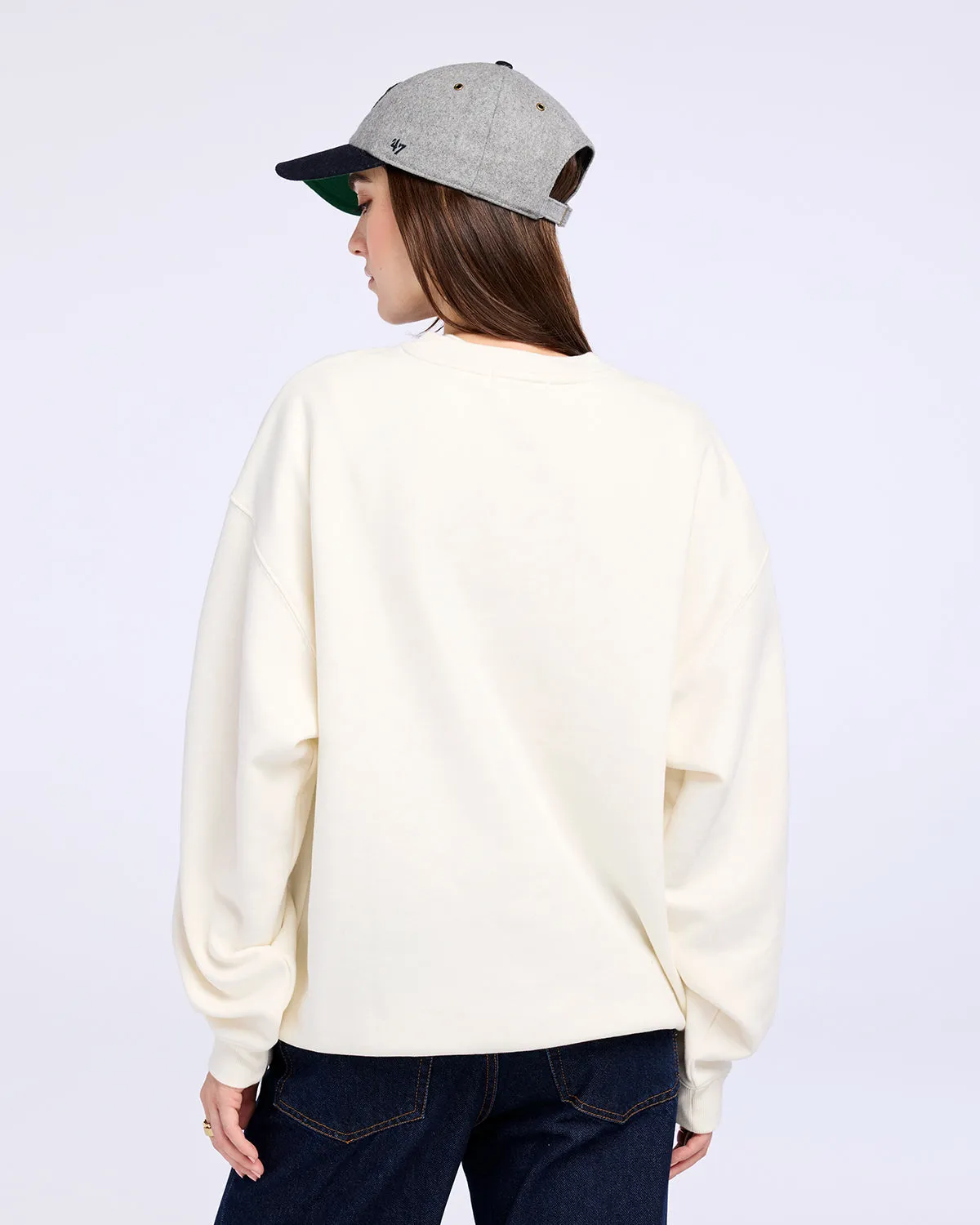 MICHIGAN WOLVERINES VINTAGE ARCH CLOUD '47 OVERSIZED CREW WOMENS sold by 47 product image thumbnail 2