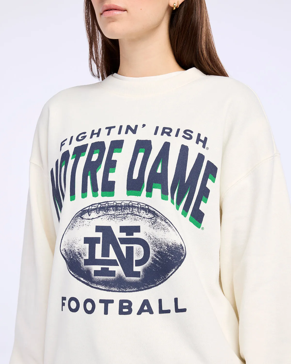 NOTRE DAME FIGHTING IRISH VINTAGE ARCH CLOUD '47 OVERSIZED CREW WOMENS sold by 47 product image thumbnail 3