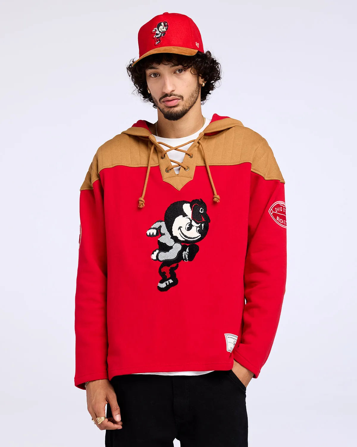 OHIO STATE BUCKEYES VINTAGE FLANNAGAN '47 WINGBACK LACER sold by 47