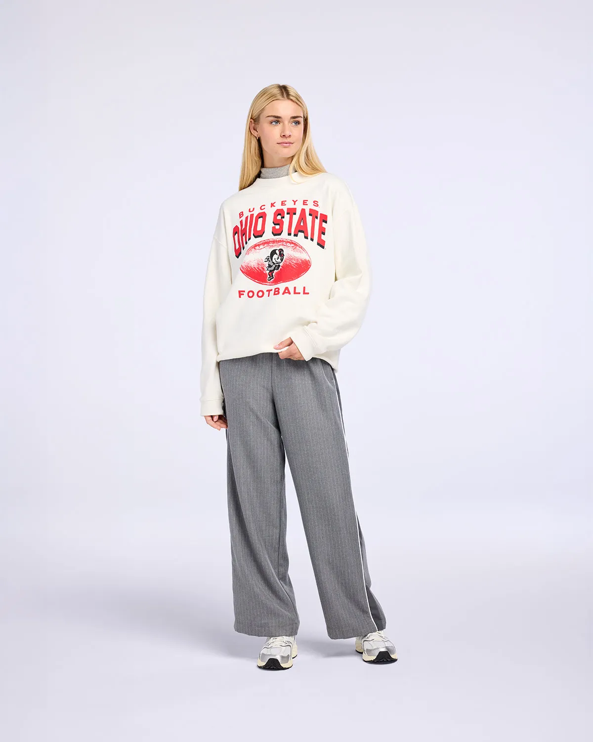 OHIO STATE BUCKEYES VINTAGE ARCH CLOUD '47 OVERSIZED CREW WOMENS sold by 47 product image thumbnail 4