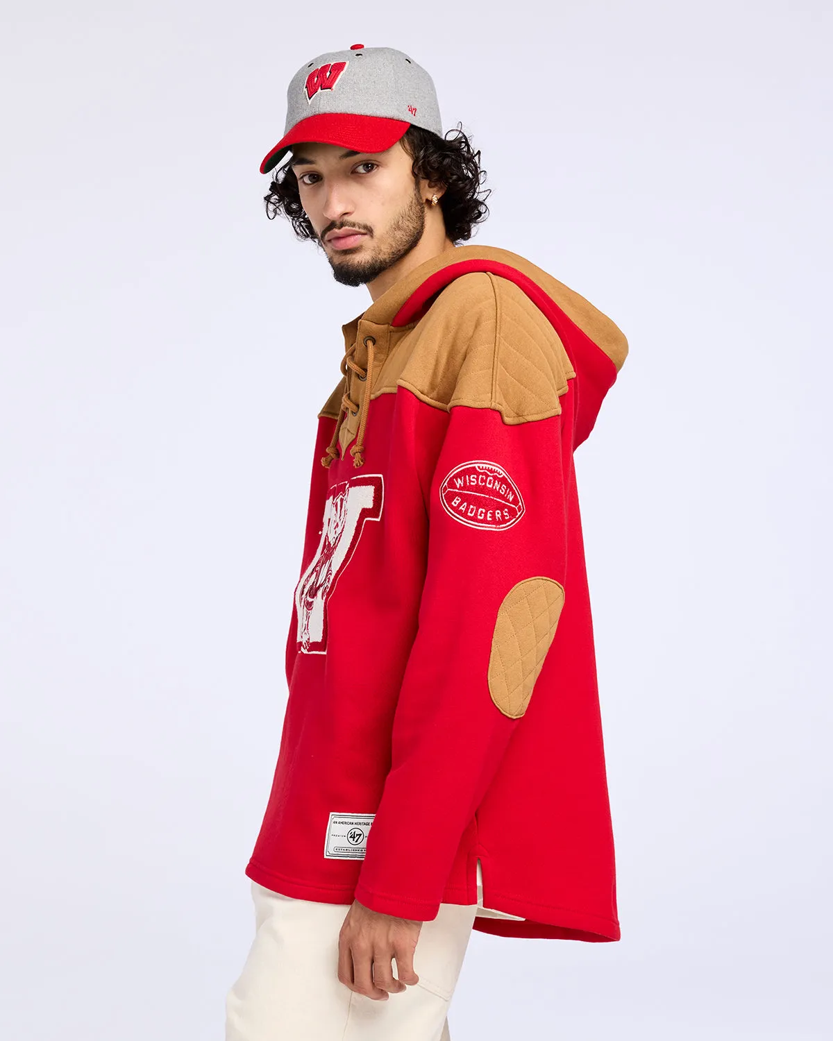 WISCONSIN BADGERS VINTAGE FLANNAGAN '47 WINGBACK LACER sold by 47 product image thumbnail 3