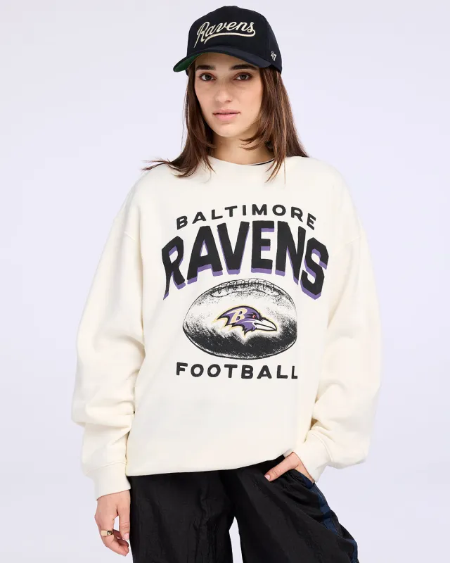 BALTIMORE RAVENS ARCH CLOUD '47 OVERSIZED CREW WOMENS sold by 47