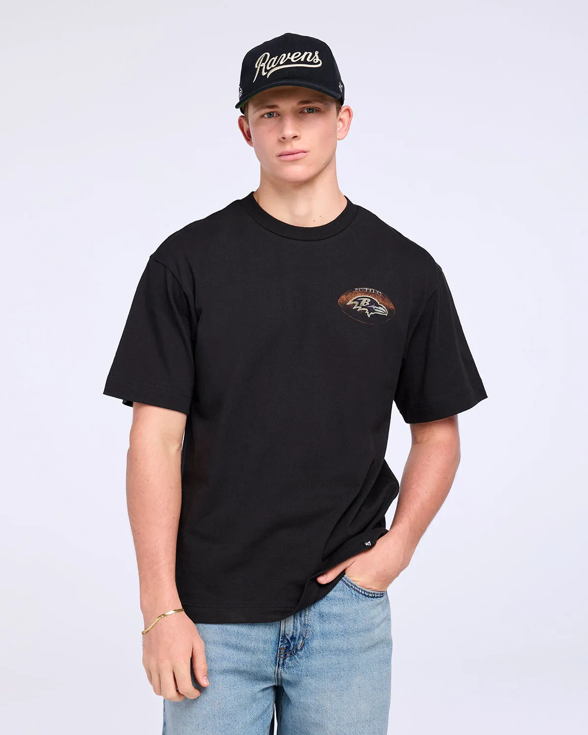 BALTIMORE RAVENS GAME ON '47 FOUNDATION TEE sold by 47