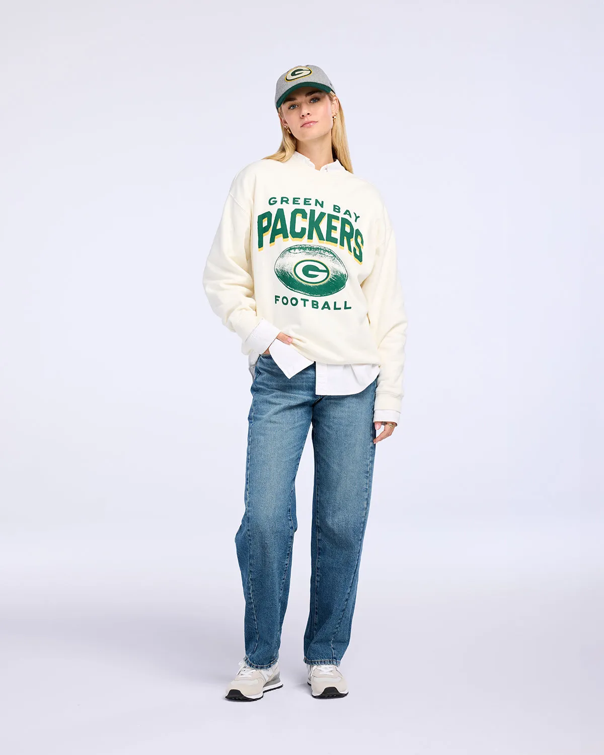 GREEN BAY PACKERS ARCH CLOUD '47 OVERSIZED CREW WOMENS sold by 47 product image thumbnail 4