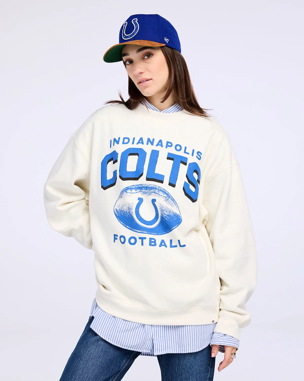 INDIANAPOLIS COLTS ARCH CLOUD '47 OVERSIZED CREW WOMENS sold by 47