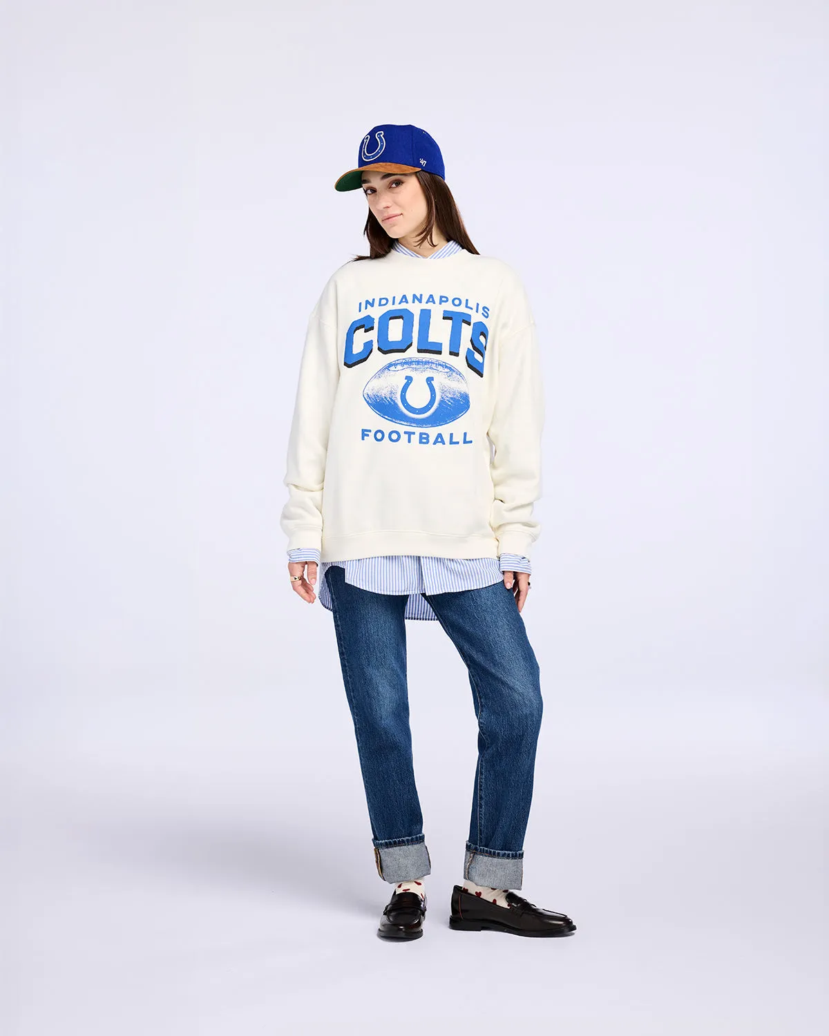 INDIANAPOLIS COLTS ARCH CLOUD '47 OVERSIZED CREW WOMENS sold by 47 product image thumbnail 4