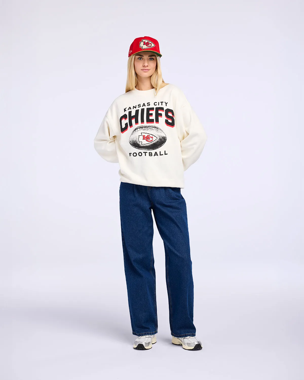 KANSAS CITY CHIEFS ARCH CLOUD '47 OVERSIZED CREW WOMENS sold by 47 product image thumbnail 4