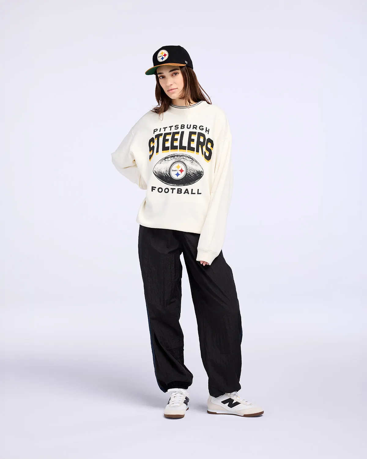 PITTSBURGH STEELERS ARCH CLOUD '47 OVERSIZED CREW WOMENS sold by 47 product image thumbnail 4
