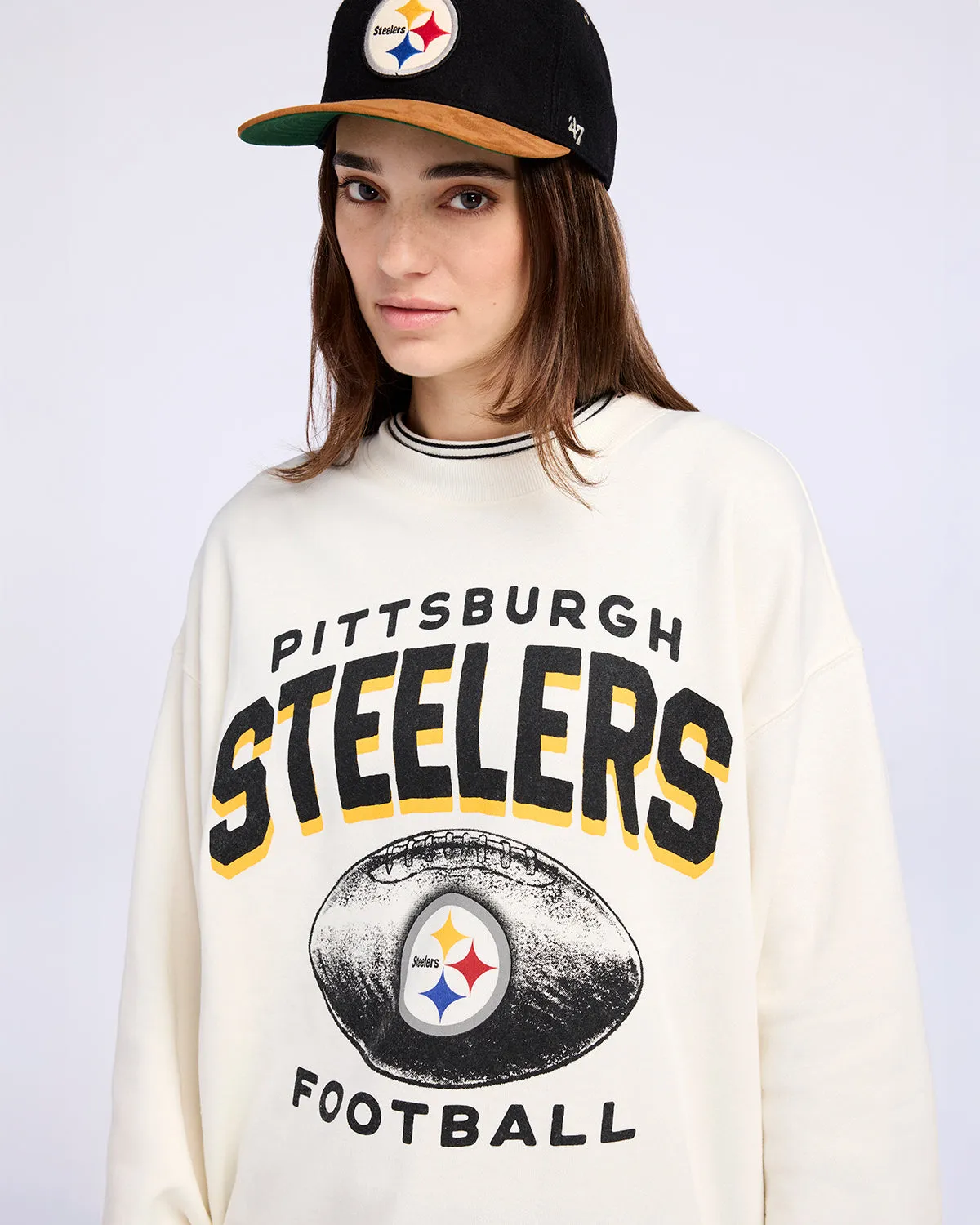 PITTSBURGH STEELERS ARCH CLOUD '47 OVERSIZED CREW WOMENS sold by 47 product image thumbnail 3